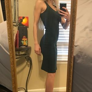 forest green tank top bodycon dress size small